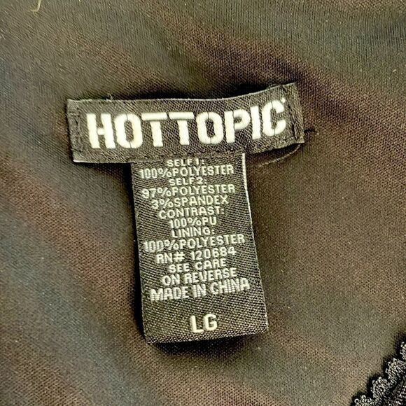 Hot Topic Gothic Dress Velvet/Sheer Chiffon - Picture 8 of 10